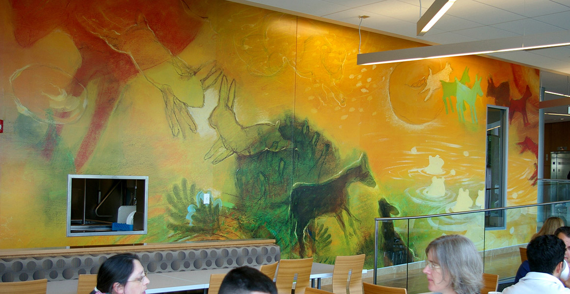 Meditech Lobby Paintings: Installation View #3, each 60 x 120&quot;, 2008