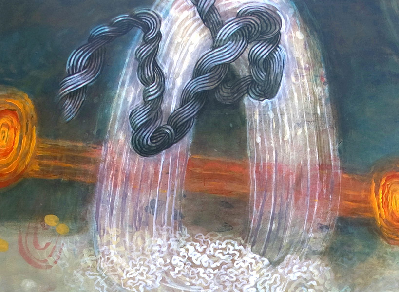 Ecosystem III (detail), 48 x 64", 2008